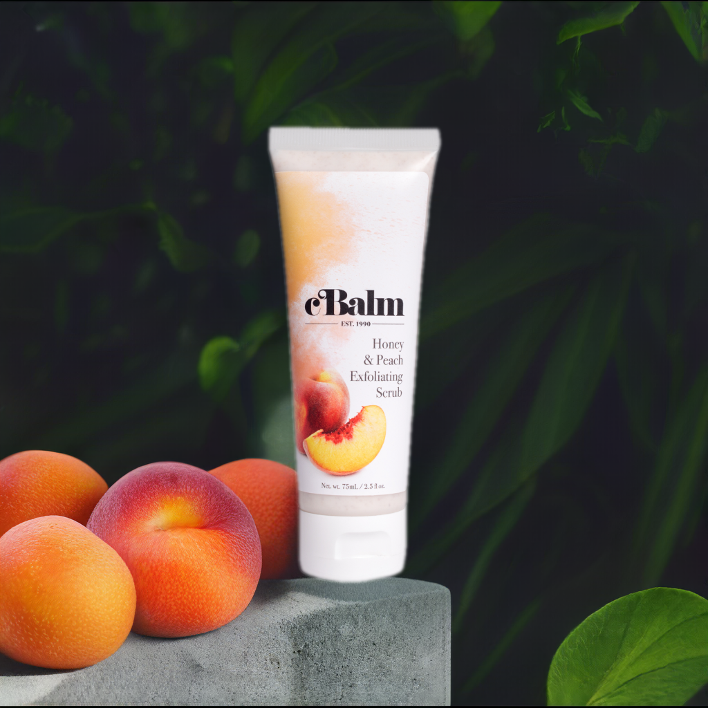 cBalm Honey and Peach Exfoliating Scrub
