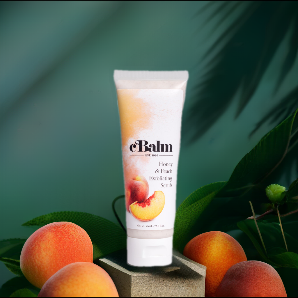 cBalm Honey and Peach Exfoliating Scrub