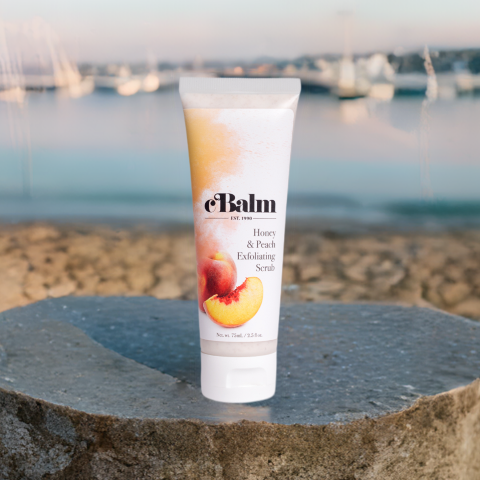 cBalm Honey and Peach Exfoliating Scrub