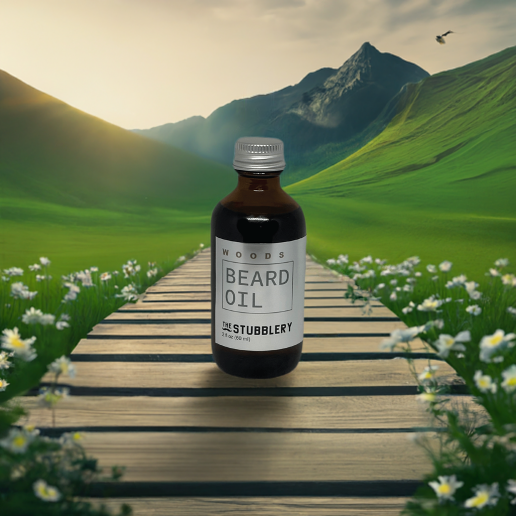 beard oil bottle