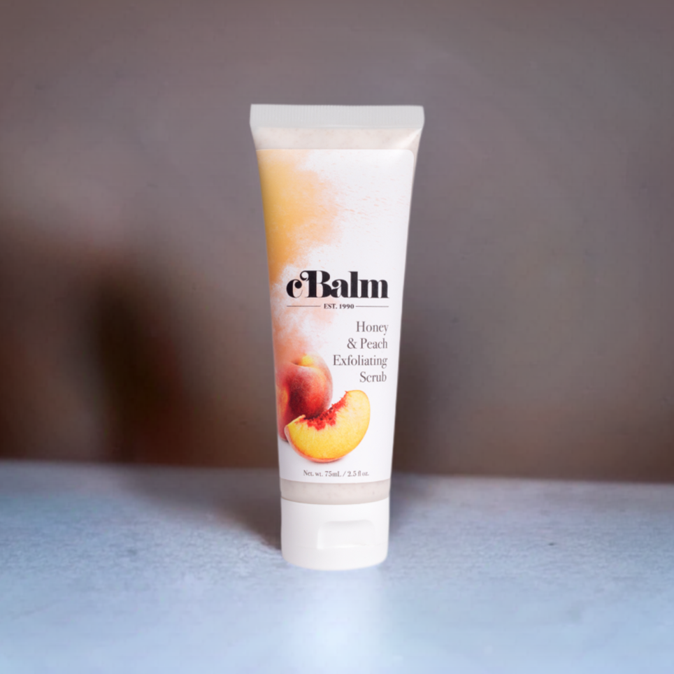 cBalm Honey and Peach Exfoliating Scrub