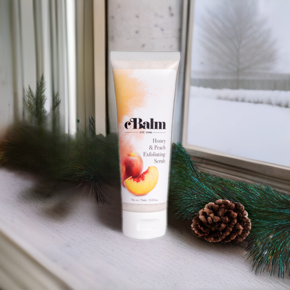 cBalm Honey and Peach Exfoliating Scrub