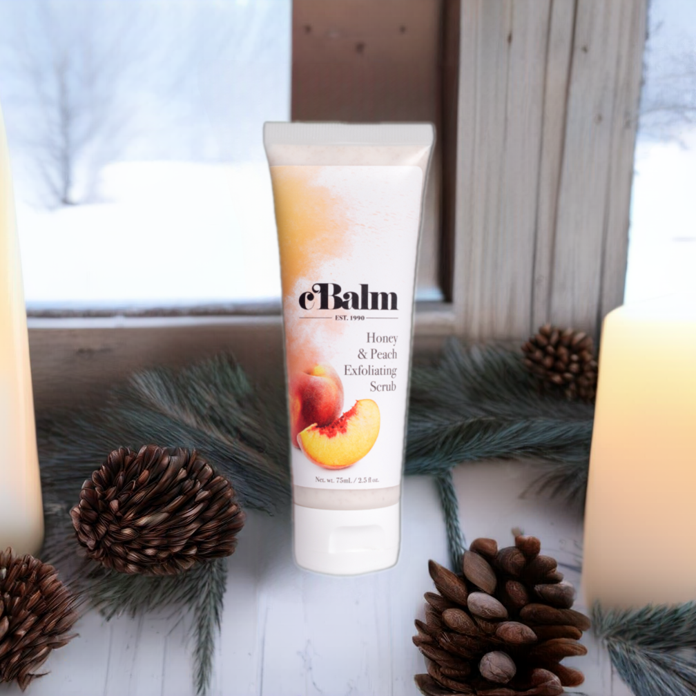 cBalm Honey and Peach Exfoliating Scrub