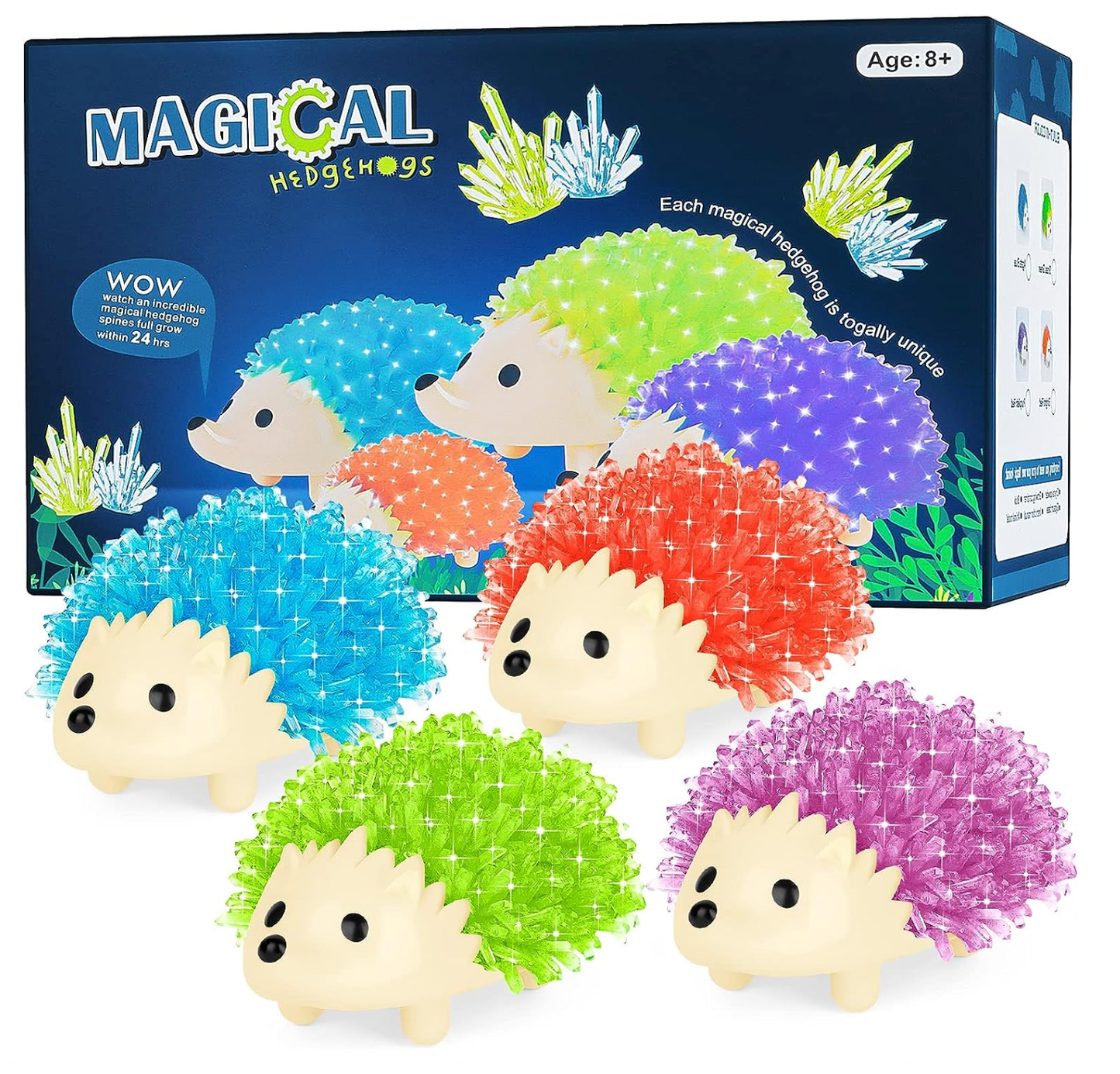 crystal growing hedgehogs