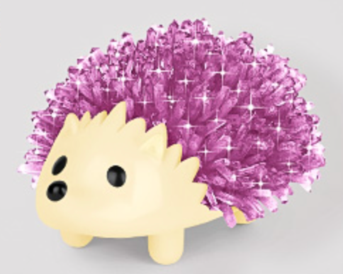 crystal growing hedgehogs