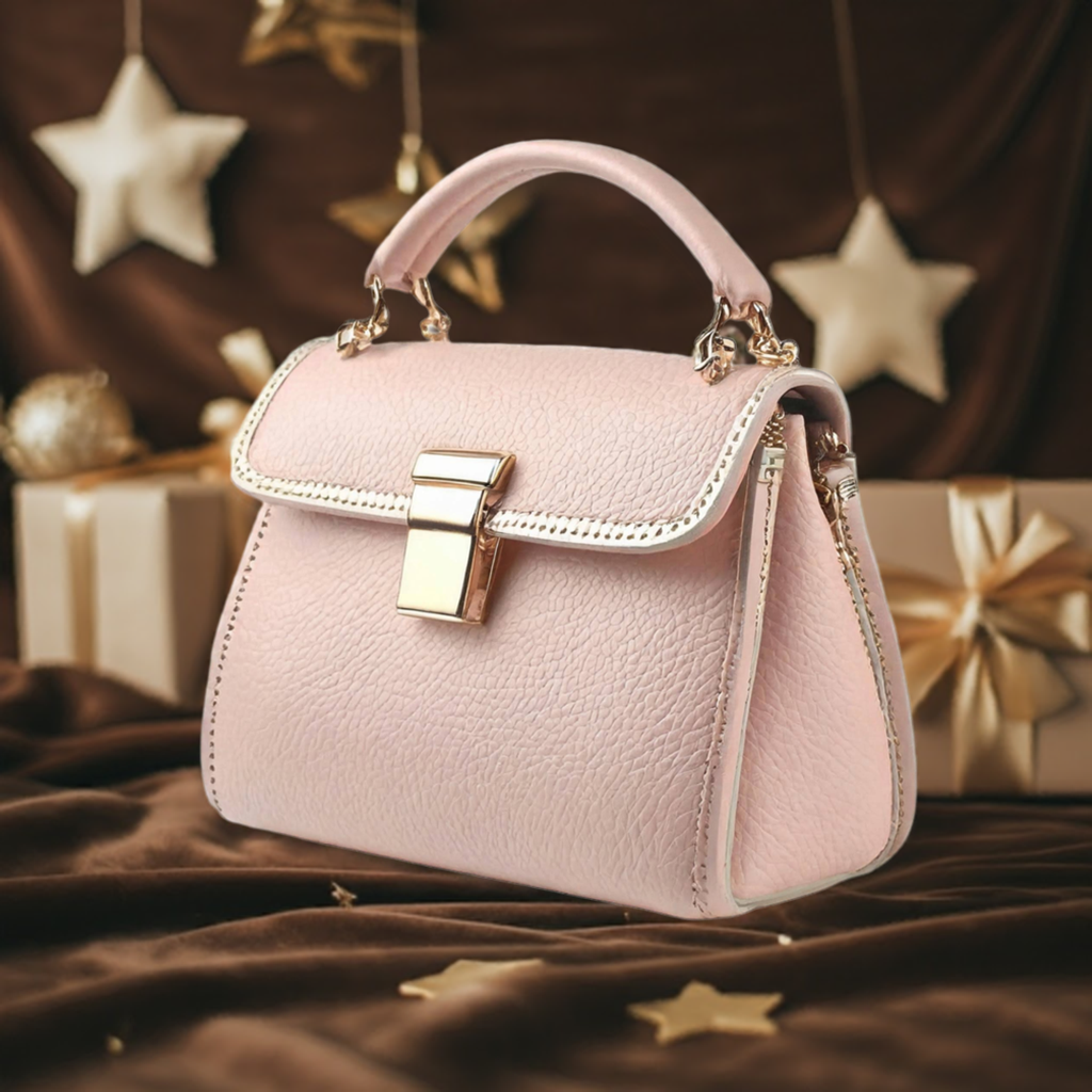 Pink Leather Handbag
