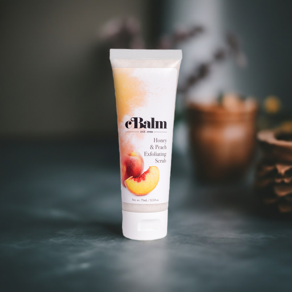 cBalm Honey and Peach Exfoliating Scrub